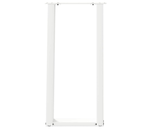 Patas de mesa consola forma U 2 uds acero blanco 28x(72-73) cm