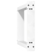 Patas de mesa consola forma U 2 uds acero blanco 28x(72-73) cm