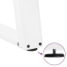 Patas de mesa consola forma U 2 uds acero blanco 28x(72-73) cm