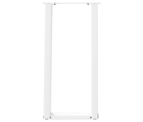 Patas de mesa consola forma U 2 uds acero blanco 38x(72-73) cm