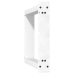 Patas de mesa consola forma U 2 uds acero blanco 38x(72-73) cm