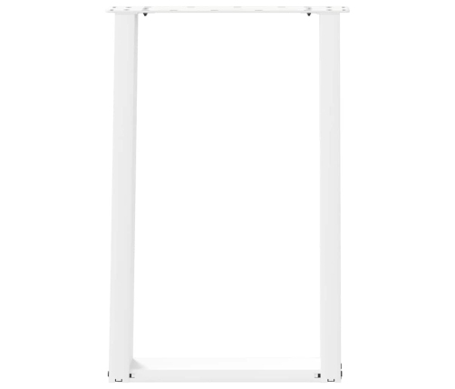 Patas para mesa comedor forma U 2uds acero blanco 50x(72-73) cm