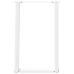 Patas para mesa comedor forma U 2uds acero blanco 50x(72-73) cm