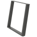 Patas para mesa comedor forma U 2uds antracita 90x(72-73) cm