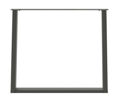 Patas para mesa comedor forma U 2uds antracita 90x(72-73) cm