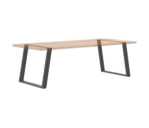 Patas para mesa comedor forma U 2uds antracita 90x(72-73) cm