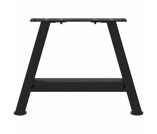 Patas de mesa de centro forma A 2uds acero negro 30x(30-31) cm