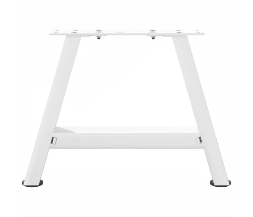 Patas de mesa de centro forma A 2uds acero blanco 30x(30-31) cm