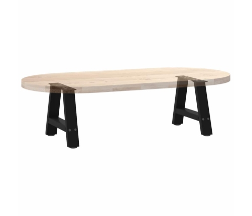 Patas de mesa de centro forma A 2uds acero negro 40x(30-31) cm