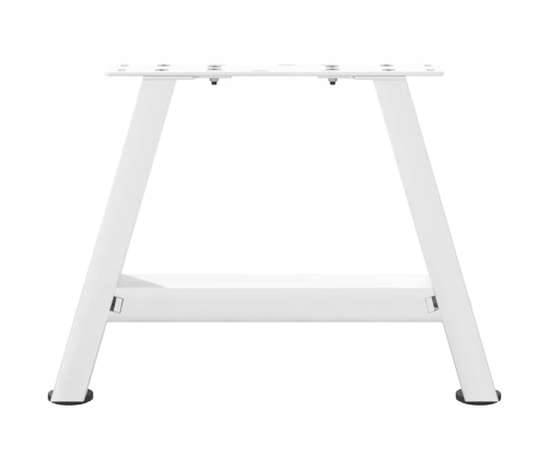 Patas de mesa de centro forma A 2uds acero blanco 40x(30-31) cm