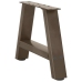 Patas de mesa de centro forma A 2uds acero 40x(30-31) cm