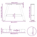Patas de mesa de centro forma A 2uds acero 40x(30-31) cm