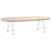 Patas de mesa de centro forma A 2uds acero blanco 50x(30-31) cm