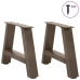 Patas de mesa de centro forma A 2uds acero 50x(30-31) cm