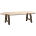 Patas de mesa de centro forma A 2uds acero 50x(30-31) cm