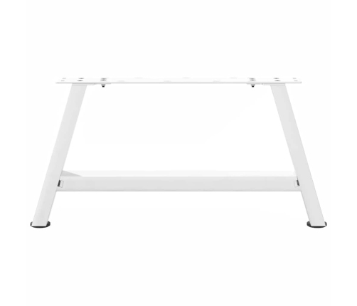 Patas de mesa de centro forma A 2uds acero blanco 60x(30-31) cm