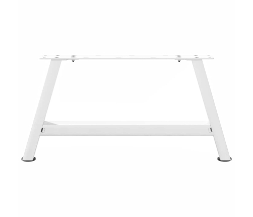 Patas de mesa de centro forma A 2uds acero blanco 70x(30-31) cm