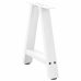 Patas de mesa de centro forma A 2uds acero blanco 50x(42-43) cm