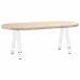 Patas de mesa de centro forma A 2uds acero blanco 50x(42-43) cm