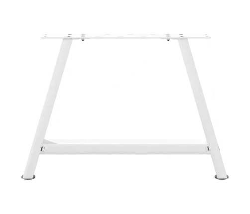 Patas de mesa de centro forma A 2uds acero blanco 60x(42-43) cm