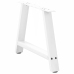 Patas de mesa de centro forma A 2uds acero blanco 70x(42-43) cm