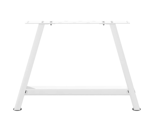 Patas de mesa de centro forma A 2uds acero blanco 70x(42-43) cm