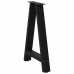 Patas de mesa de centro forma A 2uds acero negro 50x(72-73) cm