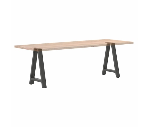 Patas de mesa centro forma A 2uds acero antracita 50x(72-73) cm