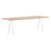 Patas de mesa de centro forma A 2uds acero blanco 60x(72-73) cm