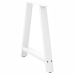 Patas de mesa de centro forma A 2uds acero blanco 70x(72-73) cm