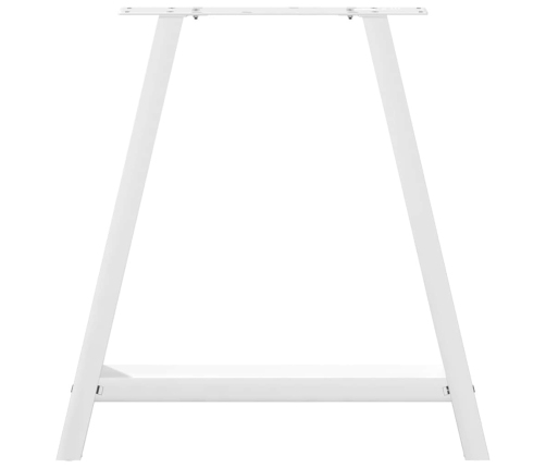 Patas de mesa de centro forma A 2uds acero blanco 70x(72-73) cm