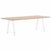 Patas de mesa de centro forma A 2uds acero blanco 70x(72-73) cm