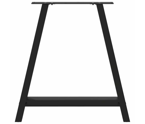 Patas de mesa de centro forma A 2uds acero negro 80x(72-73) cm