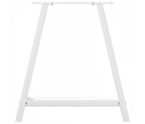 Patas de mesa de centro forma A 2uds acero blanco 80x(72-73) cm