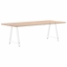 Patas de mesa de centro forma A 2uds acero blanco 80x(72-73) cm