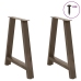 Patas de mesa de centro forma A 2uds acero 80x(72-73) cm