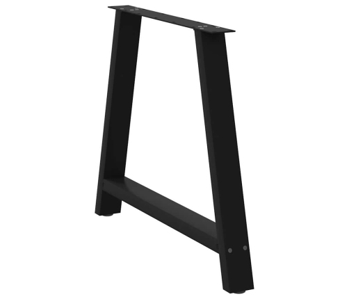 Patas de mesa de centro forma A 2uds acero negro 90x(72-73) cm