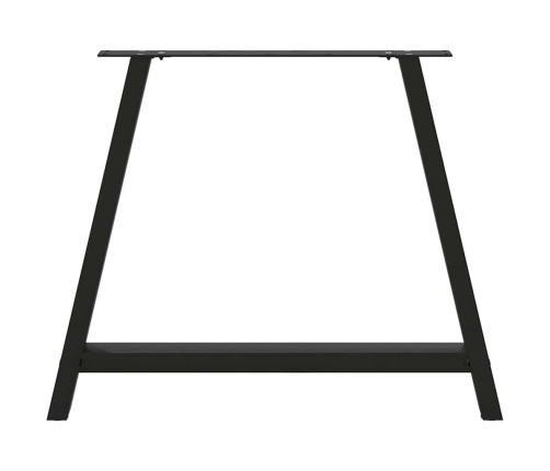 Patas de mesa de centro forma A 2uds acero negro 90x(72-73) cm