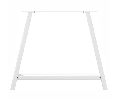 Patas de mesa de centro forma A 2uds acero blanco 90x(72-73) cm