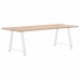 Patas de mesa de centro forma A 2uds acero blanco 90x(72-73) cm