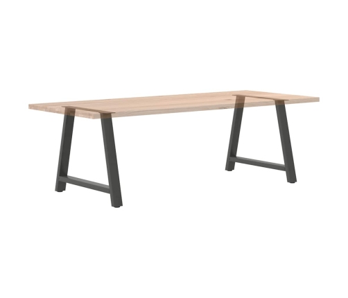 Patas de mesa centro forma A 2uds acero antracita 90x(72-73) cm