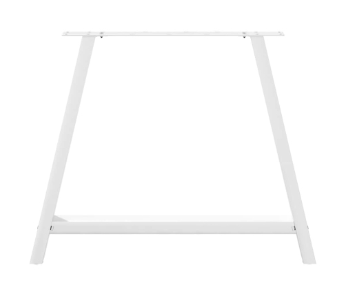 Patas de mesa de centro forma A 2uds acero blanco 100x(72-73)cm