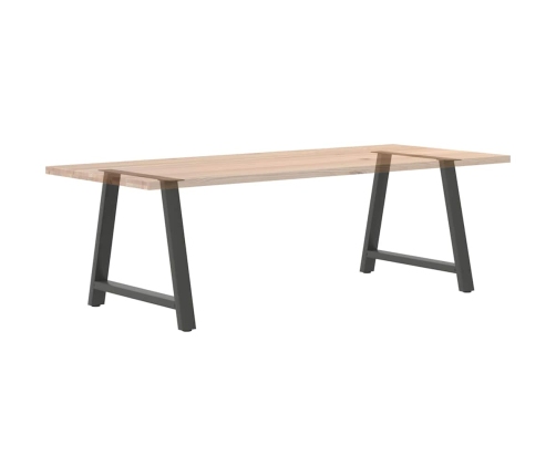 Patas de mesa centro forma A 2uds acero antracita 100x(72-73)cm