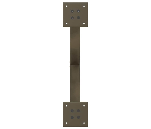 Patas de mesa centro forma X 2uds acero natural 50x(30-31) cm