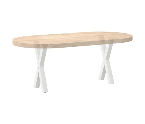 Patas de mesa de centro forma X 2uds acero blanco 28x(42-43) cm