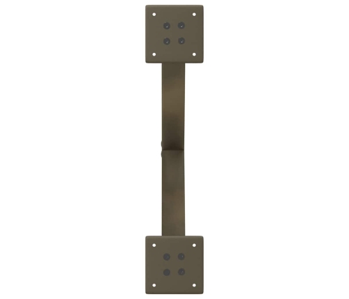 Patas de mesa centro forma X 2uds acero natural 60x(42-43) cm