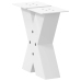 Patas de mesa de centro forma X 2uds acero blanco 30x(30-31) cm