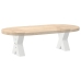 Patas de mesa de centro forma X 2uds acero blanco 30x(30-31) cm