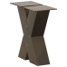 Patas de mesa centro forma X 2uds acero natural 30x(30-31) cm