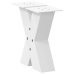 Patas de mesa de centro forma X 2uds acero blanco 40x(30-31) cm